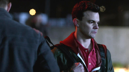 Harry walks away from Ed. Harry walks away from Ed.